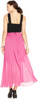 Thumbnail for your product : Ruby Rox Plus Size Sleeveless Beaded Pleated Gown