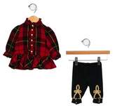 Thumbnail for your product : Ralph Lauren Girls' Plaid Two-Piece Set
