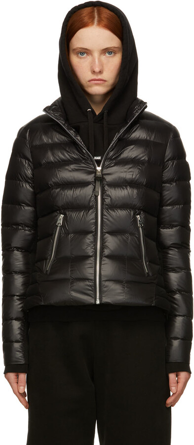 mackage leather puffer