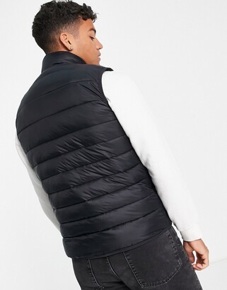 Hollister icon logo puffer vest in black - ShopStyle Outerwear