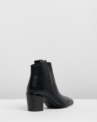 Mng Women's Black Heeled Boots - Desert Ankle Boots - Size 39 at The Iconic