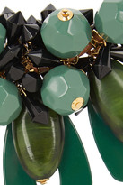 Thumbnail for your product : Marni Leather, resin and horn necklace