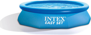 Intex 10ft x 30in Easy Set Inflatable Round Plastic Family Swimming Pool & Pump