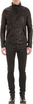Thumbnail for your product : Alexandre Plokhov Funnel-Collar Leather Moto Jacket