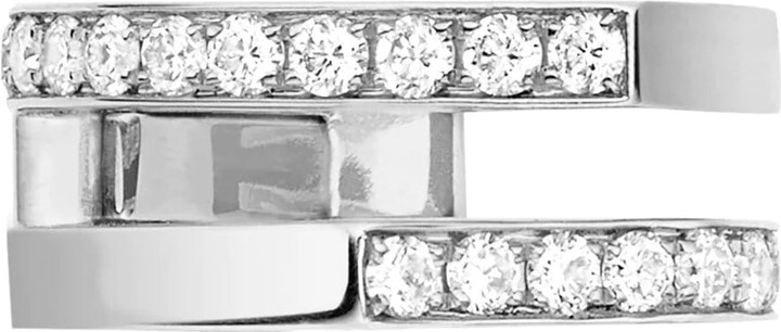 Repossi Antifer Half Row Pave Diamond Earcuff