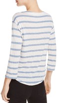 Thumbnail for your product : Splendid Stripe Lace-Up Tee
