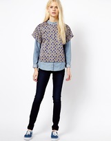Thumbnail for your product : Esprit Geo Print Woven Tee