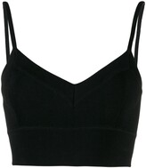 Thumbnail for your product : AMI Paris Knitted Crop Top