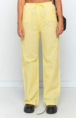 Bb X Rahnee Sage Linen Pants Yellow