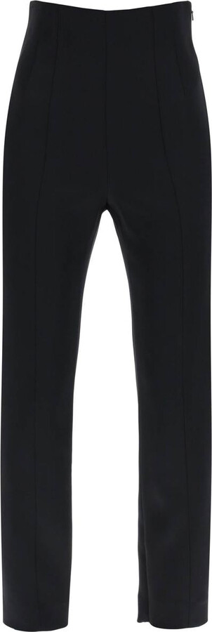 31015 Women High-Waist Slim Fit Casual Cigarette Pants Straight Slim Design  Korean Style Black Grey Khaki - AliExpress
