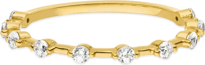 VEYNOU 14kt yellow gold Daisy diamond ring ShopStyle