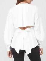 Thumbnail for your product : Very Button Through Back Detail Blouse Ivory