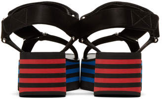 Versace Black Flatform Sandals