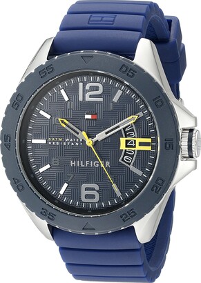 Tommy Hilfiger Men's 1791204 Stainless Steel Casual Sport Watch With Blue  Silicone Band - ShopStyle