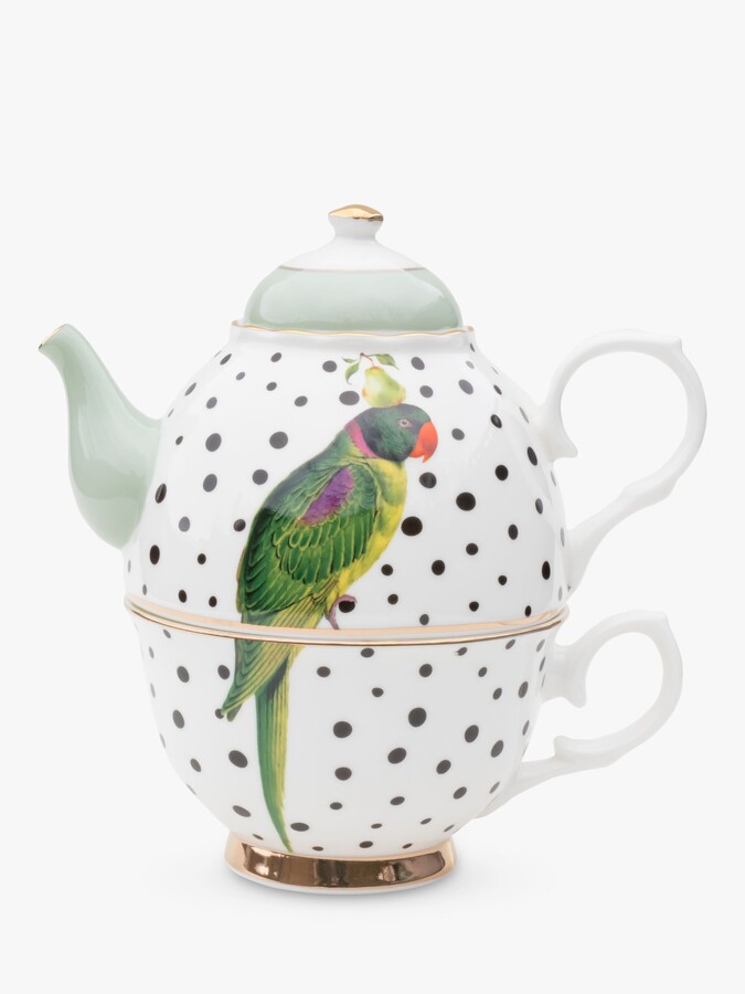 Yvonne Ellen Parrot TeaForOne Teapot, 450ml, White/Multi ShopStyle