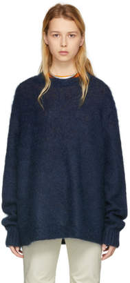 Acne Studios Blue Mohair Maxhi Sweater