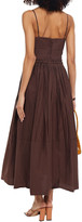 Thumbnail for your product : Nicholas Abrielle Ruffle-trimmed Pintucked Cotton Maxi Dress