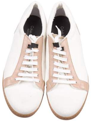 Calvin Klein Collection Canvas Low-Top Sneakers