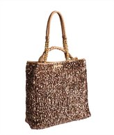Thumbnail for your product : Miu Miu Rose Gold Sequin And Leather Shopper Tote
