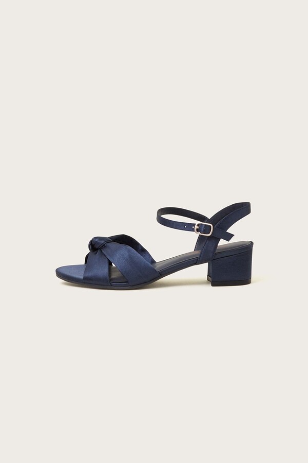 Blue Block Heel Sandal ShopStyle UK