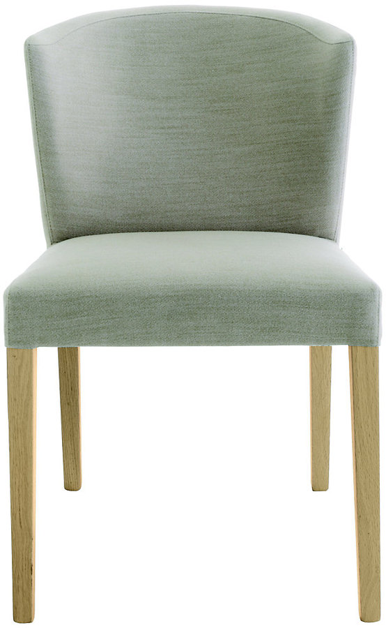 Habitat Valentina Dining Chair Upholstered Cream Oak Legs