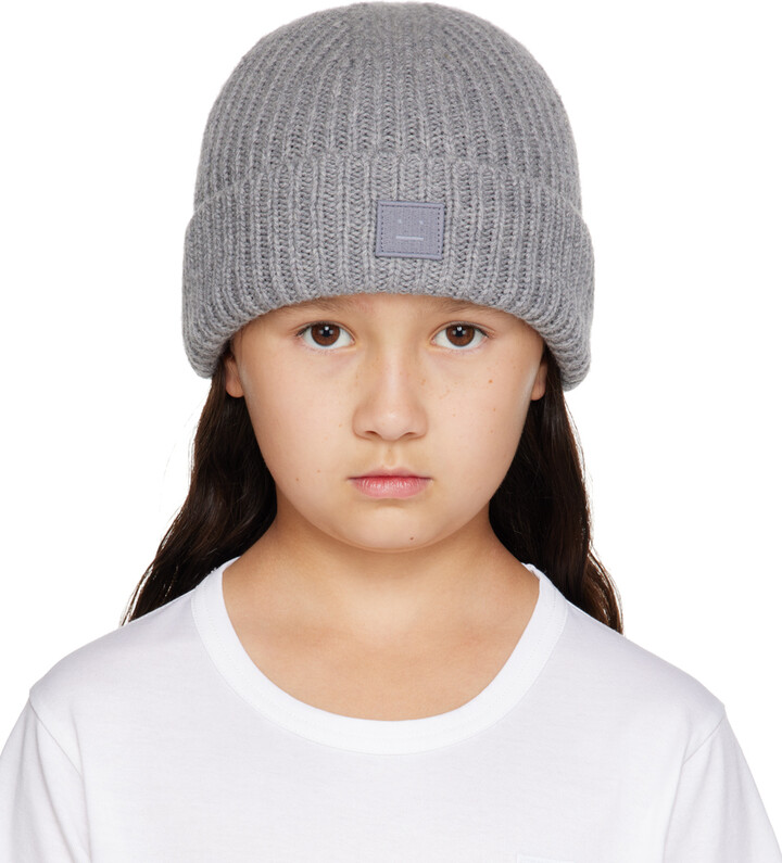 Acne Studios Kids Gray Patch Beanie ShopStyle Boys' Accessories