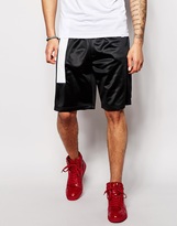 Thumbnail for your product : ASOS Jersey Shorts With PU Stripe