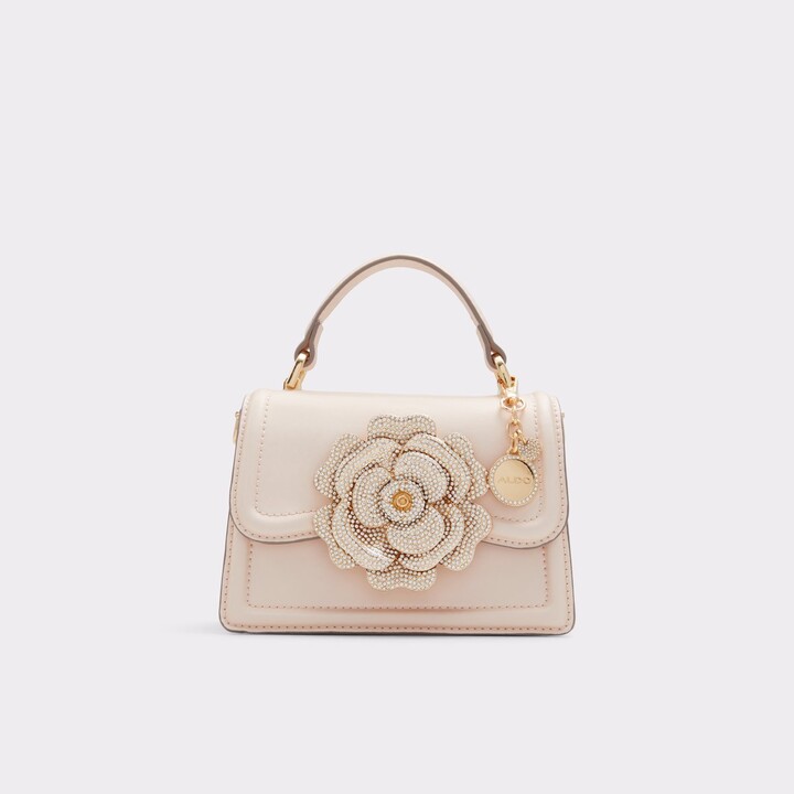 Flower Eyelet Cross Body Bag - Pale Pink – dolce MODA