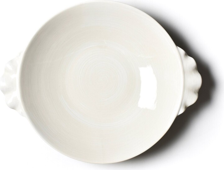 Coton Colors Signature White Ruffle Pasta Bowl
