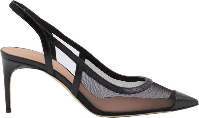 Malone Souliers Pointed Toe Slingback Pumps