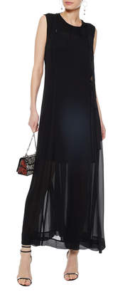 Diane von Furstenberg Layered Silk-chiffon Wrap Maxi Dress