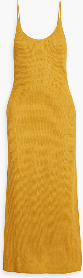 INTERIOR Ridley ribbed cotton-blend midi dress ShopStyle