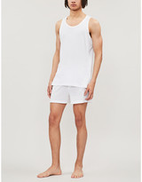 Thumbnail for your product : Sunspel Men's White Cotton Vest, Size: S
