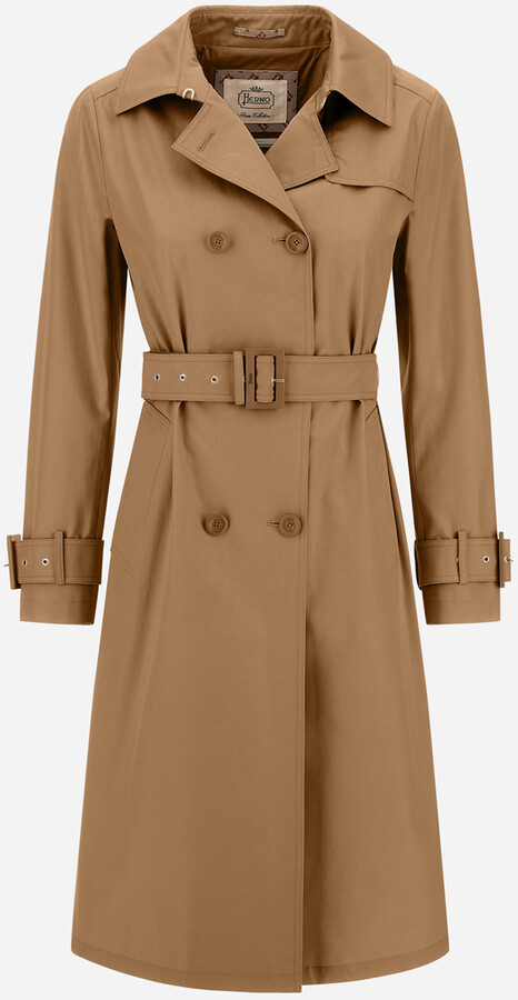 Herno Trench Coat In Dean And Monogram - ShopStyle