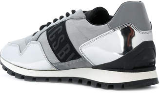 Dirk Bikkembergs panelled lace-up sneakers
