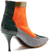 Thumbnail for your product : Tabitha Simmons Alana Mixed Media Pointed-Toe Bootie