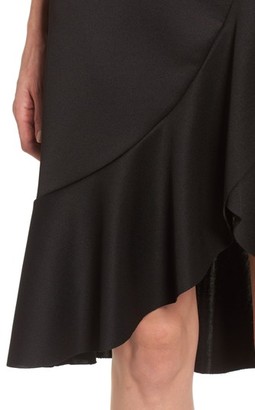 Halogen Women's Neoprene Ruffle Skirt