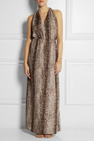 Thumbnail for your product : Melissa Odabash Chloe snake-print voile maxi dress