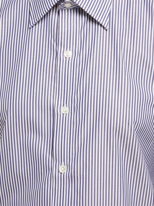 Emma Willis Silvano Bengal-stripe Cotton Shirt - Navy White