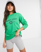 Thumbnail for your product : Gant crest crew neck sweater in green