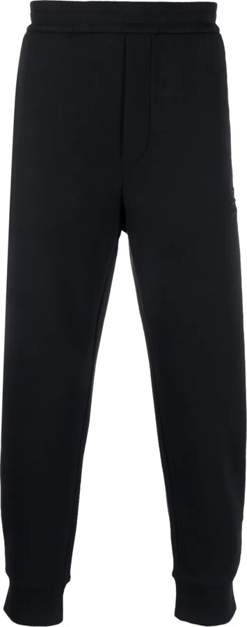 Emporio Armani Logo-Embroidered Stretch-Cotton Track Pants