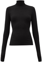 Thumbnail for your product : Bottega Veneta High-neck Long-sleeved Jersey Top - Black
