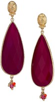 Thumbnail for your product : Gas Bijoux Serti Goutte 24K Gold-Plated, Quartz & Beaded Drop Earrings