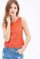 Thumbnail for your product : Forever 21 Crochet Bow Patterned Top