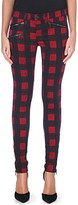 Thumbnail for your product : Rag and Bone 3856 Rag & Bone Checked skinny mid-rise jeans