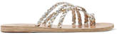 Thumbnail for your product : Ancient Greek Sandals Amalia Braided Metallic Leather Sandals - Silver