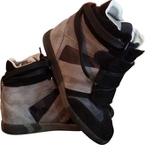 Thumbnail for your product : Serafini Black Suede Trainers Manhattan
