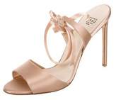 Thumbnail for your product : Francesco Russo Lace-Up Satin Sandals w/ Tags