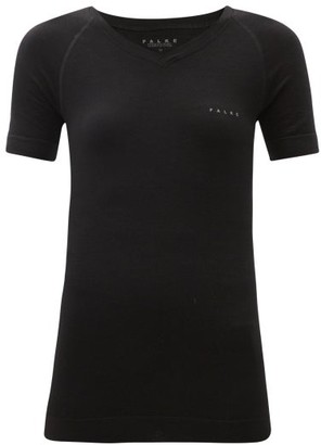 Falke Wool Tech Light Wool-blend T-shirt - Black