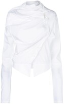 Thumbnail for your product : aganovich Asymmetric Draped Blouse